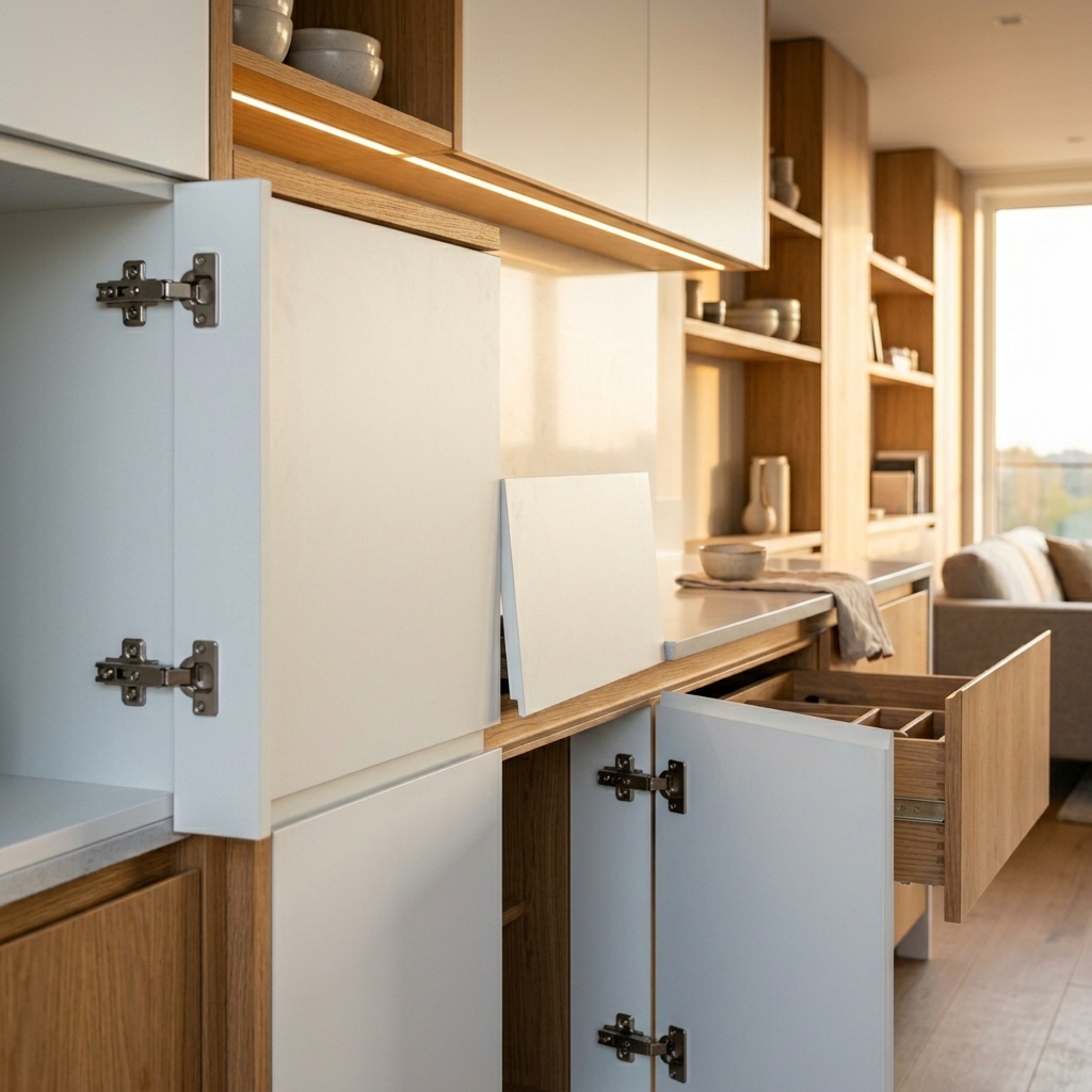 Фурнитура как двигатель прогресса: от простых петель до скрытых механизмов и «push-to-open»